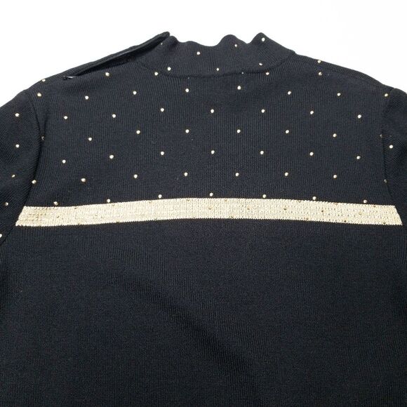 St. John Evening Vintage Gold Star Sweater Small - Picture 4 of 8